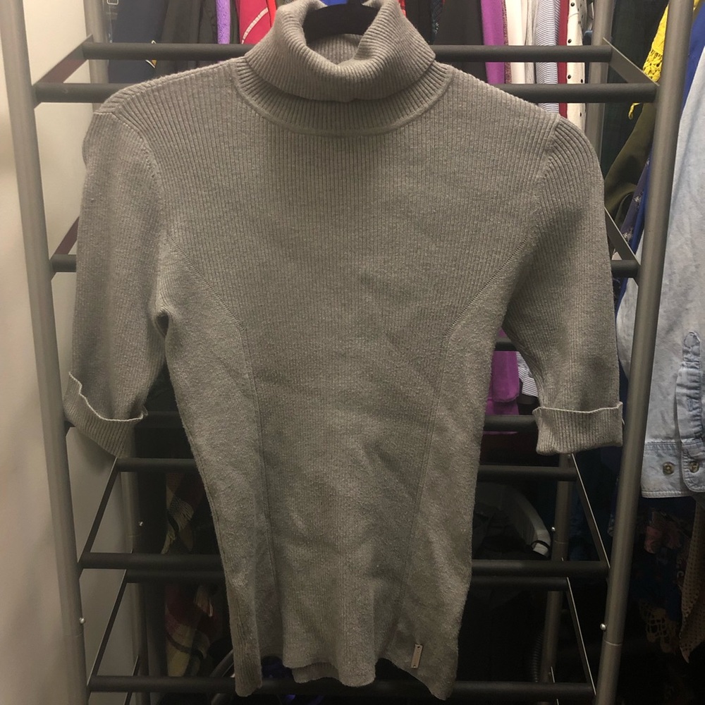 WHBM half sleeve turtleneck sweater